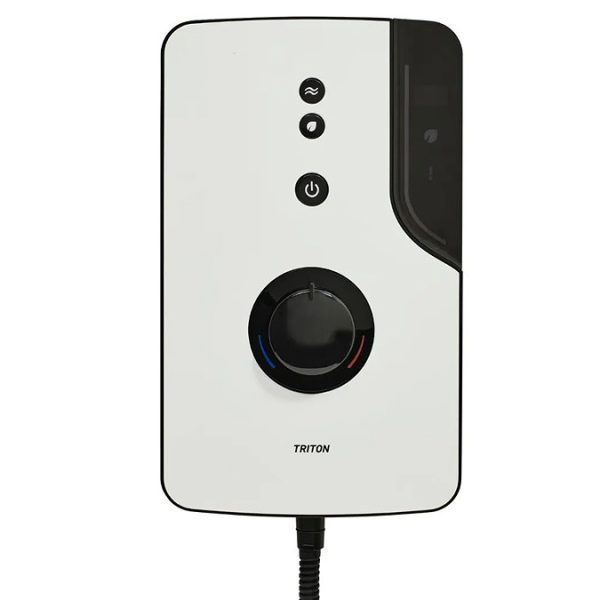 Triton ENlight Thermostatic White Electric Shower with Chrome UNIQ Shower Kit - Image 5