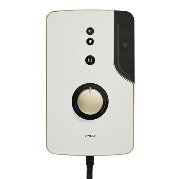 Triton ENlight Thermostatic Taupe Electric Shower with Black UNIQ Shower Kit - Image 6