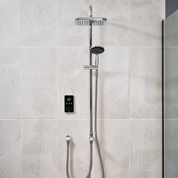 Triton ENVi 9.0KW DuElec Digital Electric Shower Kit   Silver - Image 4
