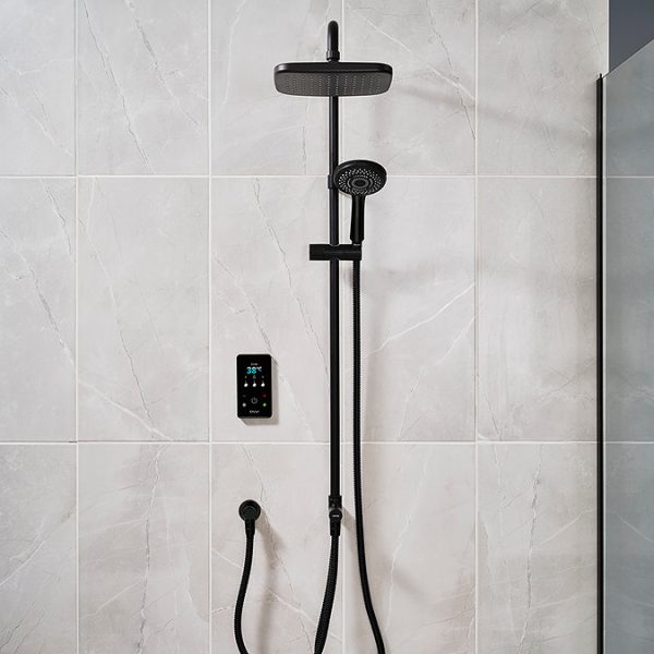 Triton ENVi 9.0KW DuElec Electric Shower Kit   Black - Image 4
