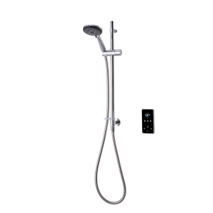 Triton ENVi 9.0KW Electric Shower with Inline Wall Fed Shower Kit   Silver