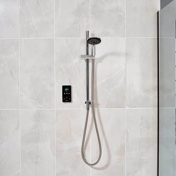 Triton ENVi 9.0KW Electric Shower with Inline Wall Fed Shower Kit   Silver - Image 5