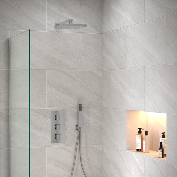 Milan Concealed Shower Package with Head + Handset - Image 5