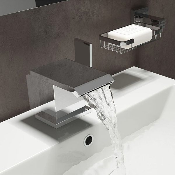 Glacier Waterfall Mono Basin Mixer Tap   Chrome - Image 2