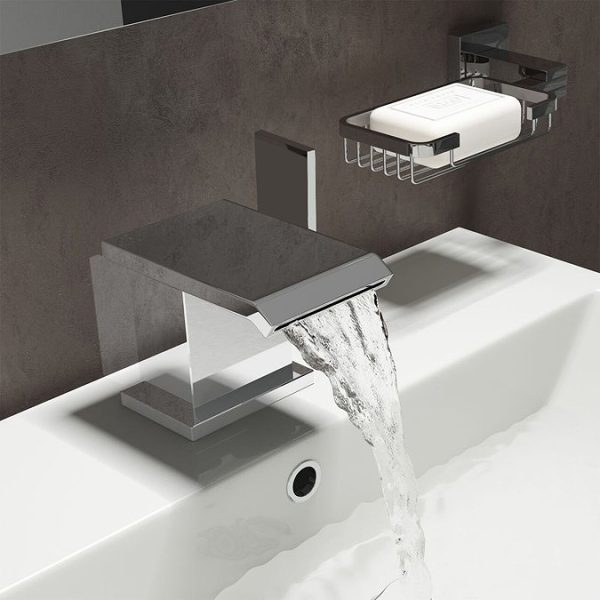 Glacier Modern Tap Package (Bath + Basin Tap) Chrome - Image 3