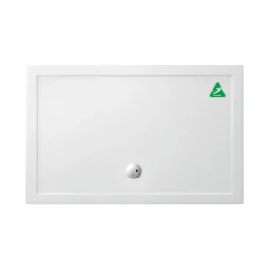 Crosswater Anti Slip Walk In 35mm Acrylic Shower Tray with Waste
