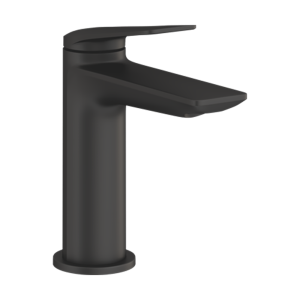 Britton Bathrooms Greenwich Matt Black Mono Basin Mixer