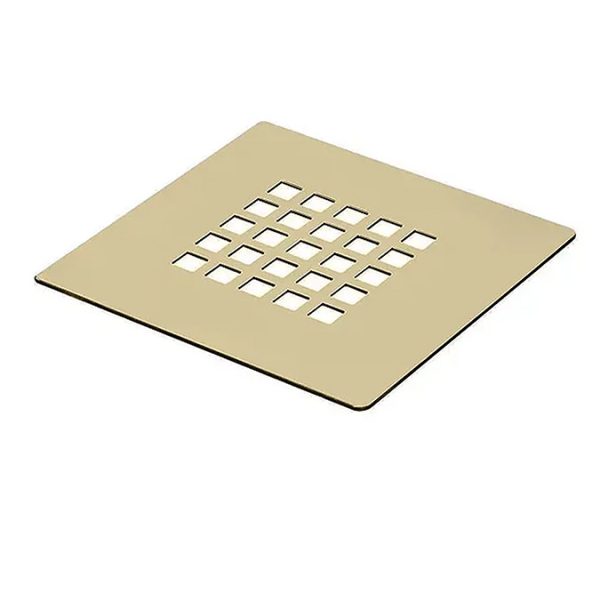 Imperia Light Grey Slate Effect Rectangular Shower Tray 1200 x 800mm with Brushed Brass Waste - Image 3