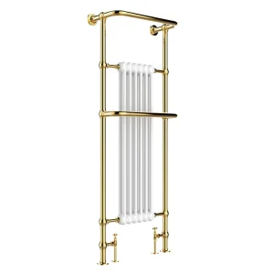 JTP Grosvenor Antique Brass 1500 x 574mm Traditional Heated Towel Radiator