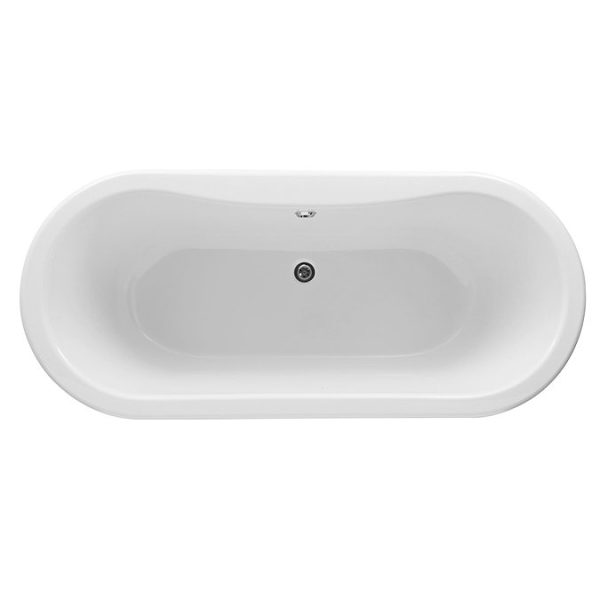 Nuie Grosvenor 1500 Small Double Ended Roll Top Bath inc. Chrome Legs - Image 3