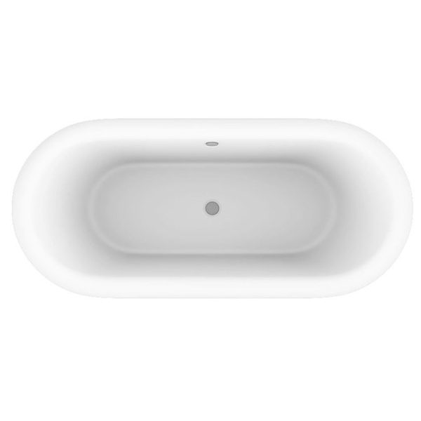 Chatsworth Dark Grey 1770 Double Ended Slipper Roll Top Bath - Image 5