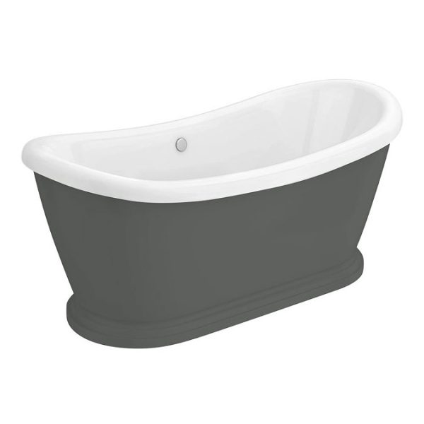 Chatsworth Dark Grey 1770 Double Ended Slipper Roll Top Bath - Image 2