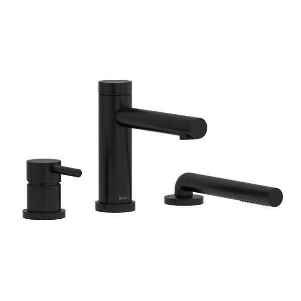 Riobel GS Deck Mounted Bath Shower Mixer   Black