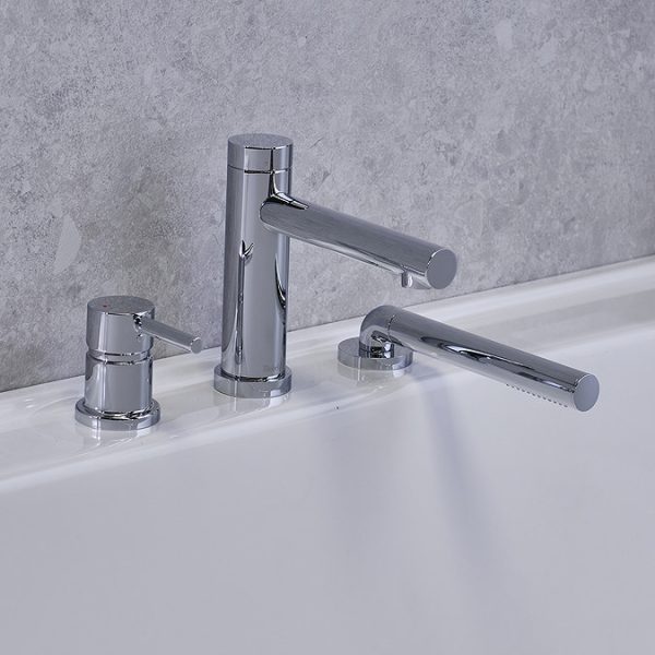 Riobel GS Deck Mounted Bath Shower Mixer   Chrome - Image 3
