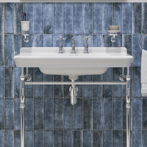 Burlington Guild 3TH Deck Mounted Basin Tap   Chrome - Image 2