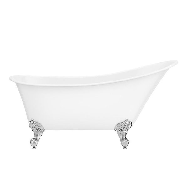 Harlow 1610 x 705mm Slipper Bath + Chrome Leg Set - Image 4
