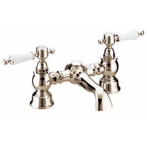 Heritage   Glastonbury Bath Filler   Vintage Gold