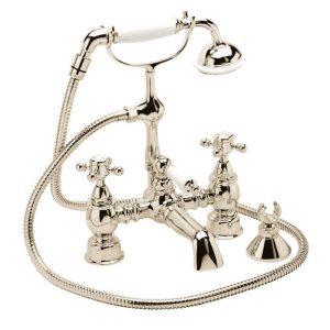 Heritage   Hartlebury Bath Shower Mixer   Vintage Gold