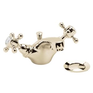 Heritage   Hartlebury Mono Basin Mixer with Pop up Waste   Vintage Gold