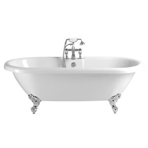 Heritage Oban Double Ended Roll Top Bath with Feet (1760x790mm)