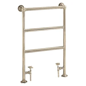 Heritage   Portland Heated Towel Rail   Vintage Gold