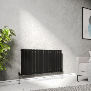 Urban Horizontal Radiator   Matt Black   Single Panel (600mm High) 1216mm Wide