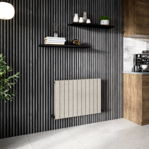 Urban Horizontal Radiator   Taupe Speckled Stone Effect   Double Panel (600x836mm)