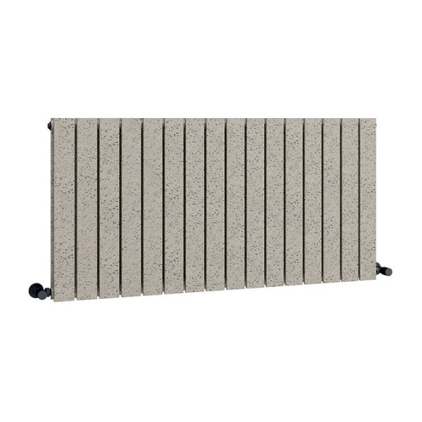 Urban Horizontal Radiator   Taupe Speckled Stone Effect   Double Panel (600x1216mm) - Image 2