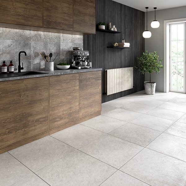 Urban Horizontal Radiator   Taupe Speckled Stone Effect   Double Panel (600x1216mm) - Image 6