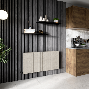 Urban Horizontal Radiator   Taupe Speckled Stone Effect   Double Panel (600x1216mm)