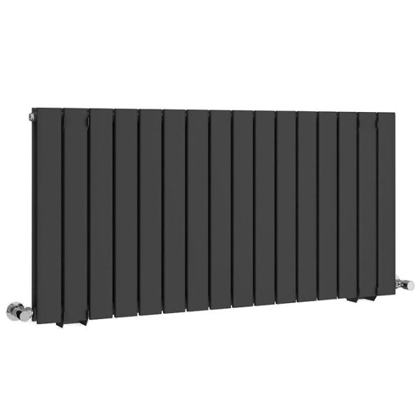 Urban Horizontal Radiator   Matt Black   Double Panel (600mm High) 1216mm Wide - Image 4
