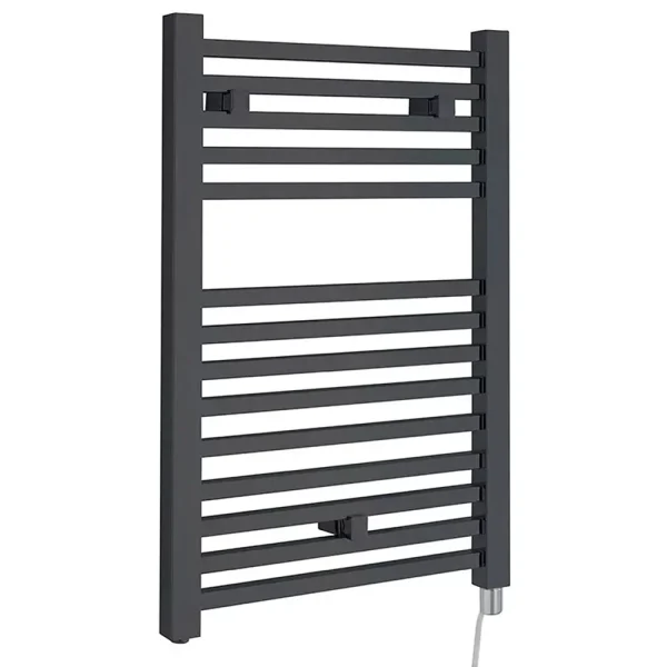 Hudson Reed 690 x 500mm Electric Square Heated Towel Rail   Anthracite