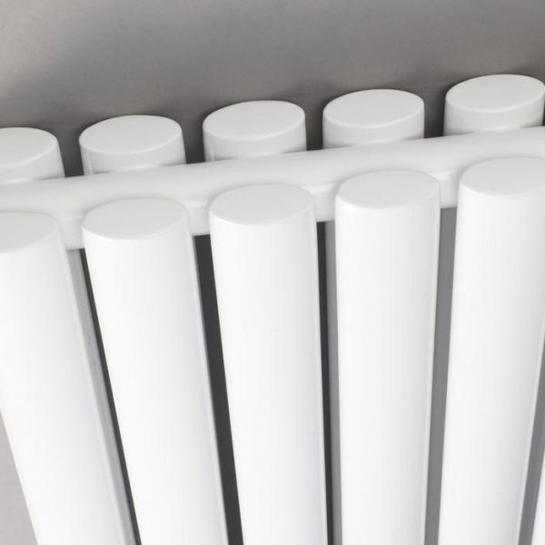 Hudson Reed Revive 1800 x 354mm Vertical Double Panel Designer Radiator   Gloss White - Image 3