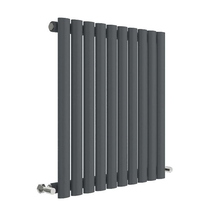 Hudson Reed Revive 600 x 586mm Horizontal Single Panel Radiator Anthracite