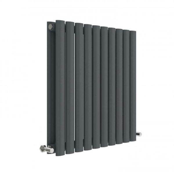 Hudson Reed Revive 600 x 586mm Horizontal Double Panel Radiator   Anthracite