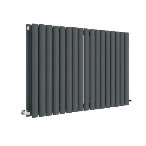 Hudson Reed Revive 600 x 992mm Horizontal Double Panel Radiator   Anthracite