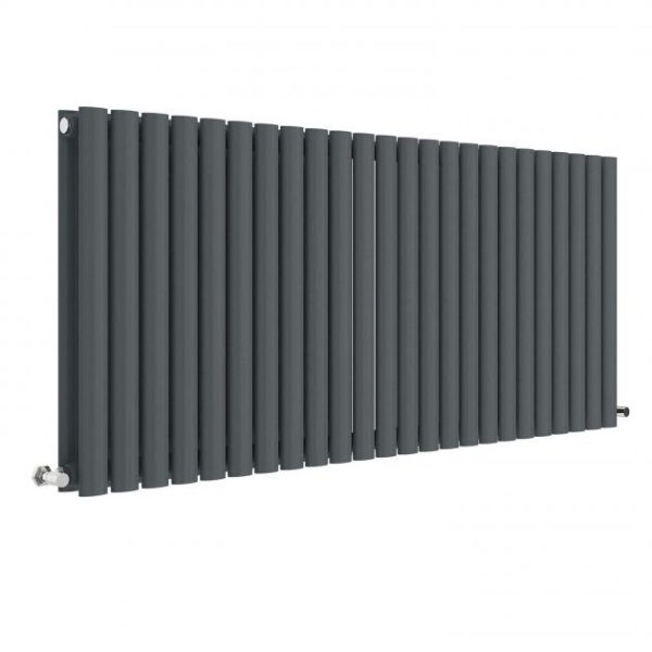 Hudson Reed Revive 600 x 1398mm Horizontal Double Panel Radiator   Anthracite