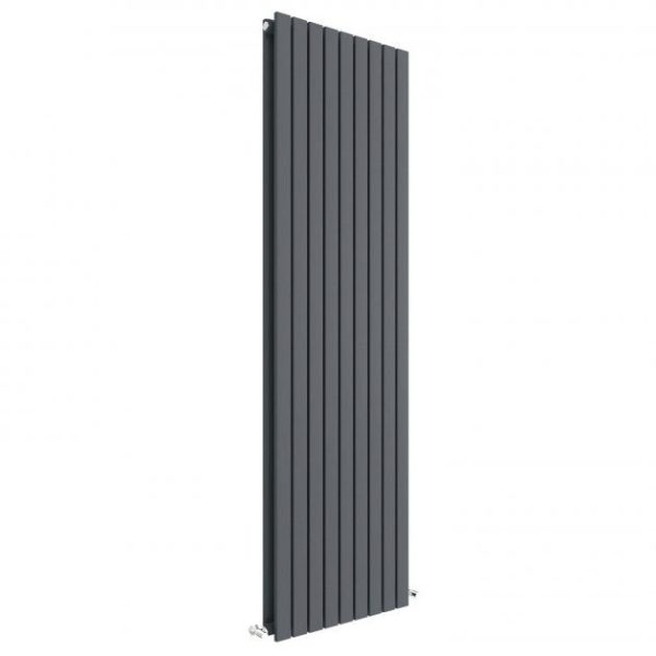 Hudson Reed Sloane 1800 x 528mm Vertical Double Panel Radiator   Anthracite
