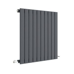 Hudson Reed Sloane 600 x 586mm Horizontal Single Panel Radiator   Anthracite