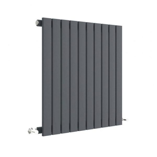 Hudson Reed Sloane 600 x 586mm Horizontal Single Panel Radiator   Anthracite