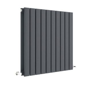 Hudson Reed Sloane 600 x 586mm Horizontal Double Panel Radiator   Anthracite