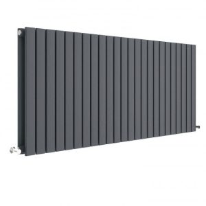 Hudson Reed Sloane 600 x 1398mm Horizontal Double Panel Radiator   Anthracite