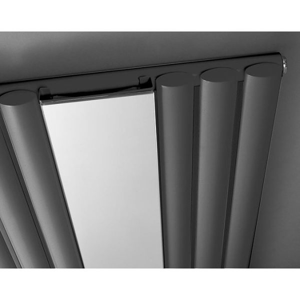 Hudson Reed Revive Single Panel Designer Radiator with Mirror   Anthracite - Image 3