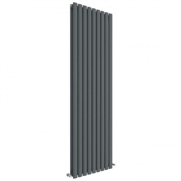 Hudson Reed Revive 1800 x 528mm Vertical Double Panel Radiator   Anthracite