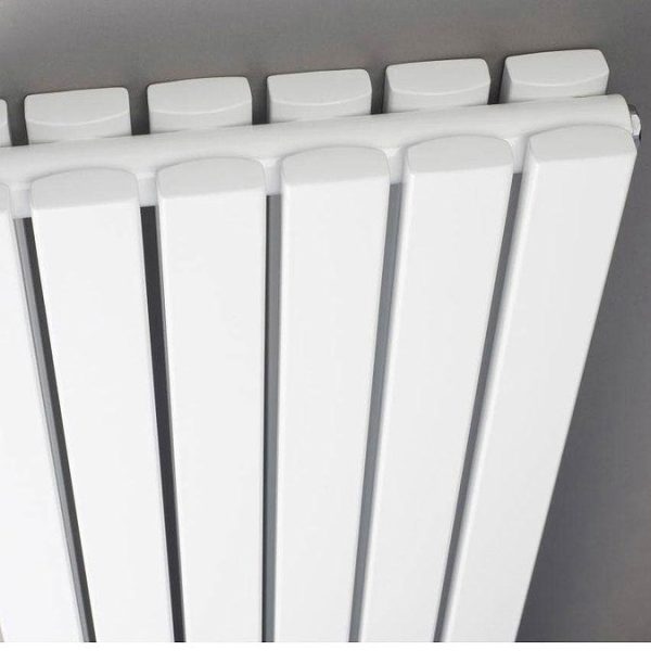 Hudson Reed Sloane Double Panel Radiator with Mirror 1800 x 381mm   Anthracite - Image 2