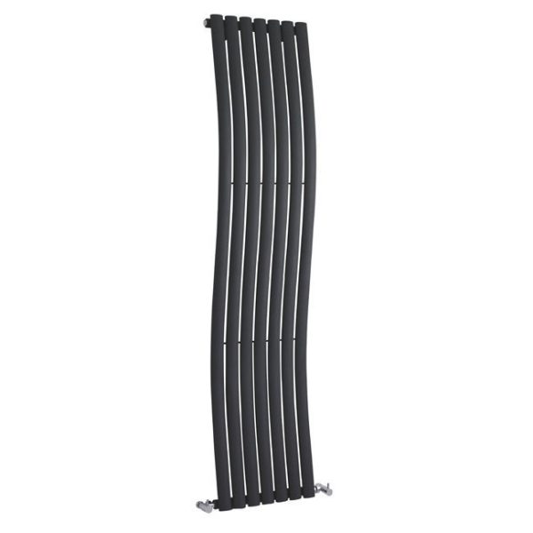 Hudson Reed Revive Wave 1785 X 413mm Designer Radiator Anthracite - Image 2