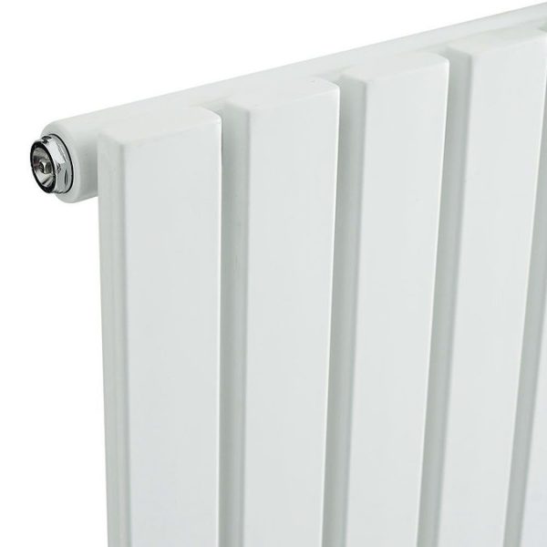 Hudson Reed Sloane 1800 x 354mm Single Panel Designer Radiator   Satin White - Image 2