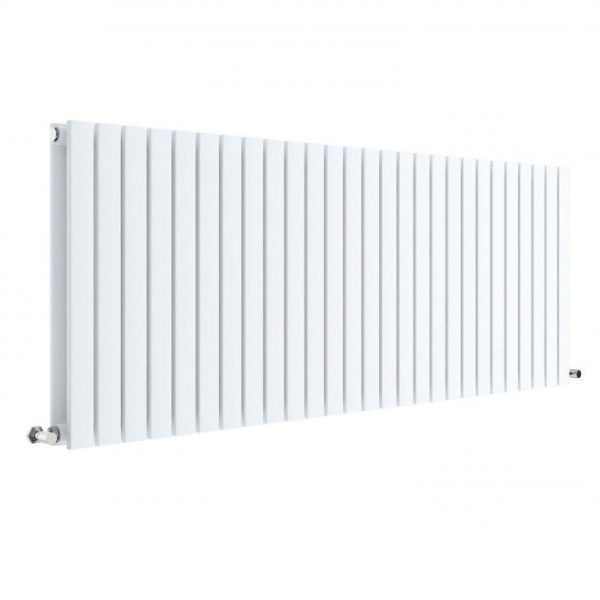 Hudson Reed Sloane 600 x 1572mm Horizontal Double Panel Radiator   Satin White