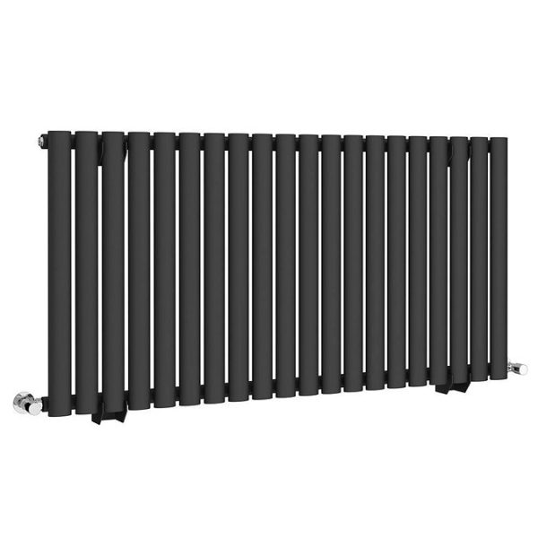 Metro Horizontal Radiator   Matt Black   Single Panel (600mm High) 1180mm Wide - Image 4