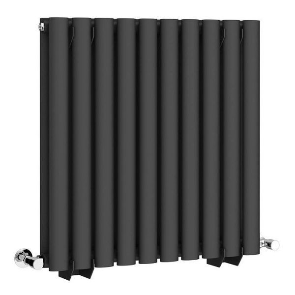 Metro Horizontal Radiator   Matt Black   Double Panel (600mm High) 590mm Wide - Image 4
